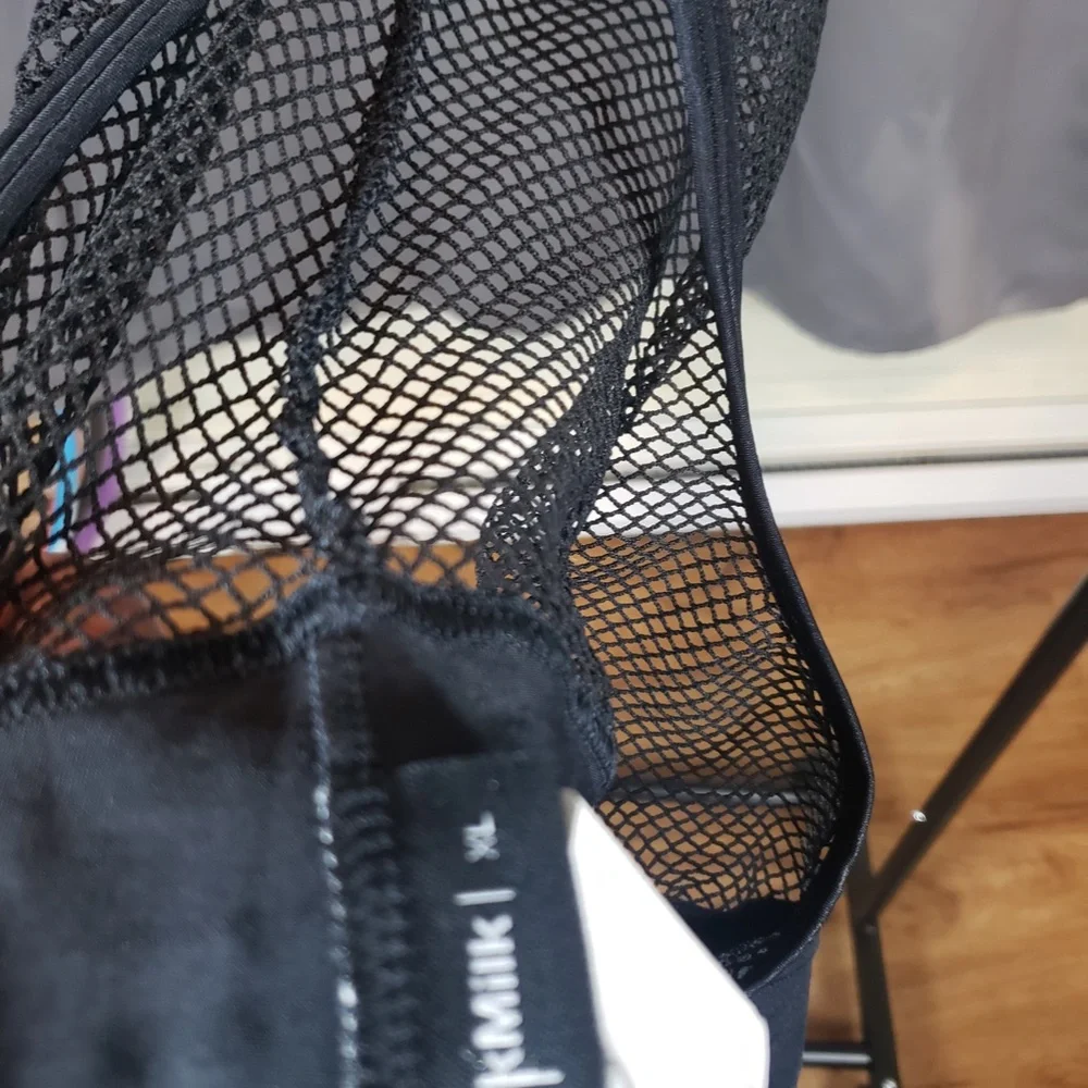 BLACKMILK CENTRE STAGE BODYSUIT XL BLACK FISHNET RAVE - Picture 8 of 8